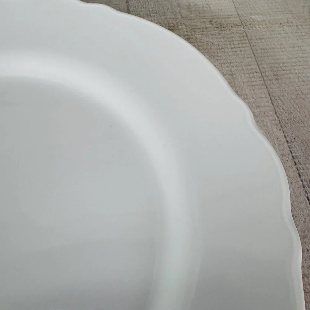 Ikea of Sweden UPPLAGA 21986 White Scalloped Porcelain 11